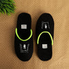 STYLE HEIGHT Men's Synthetic Black Sliders