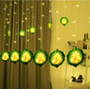 Ganesha Curtain string light LED Diwali Lights 6 Big Lights 6 Small Lights Meter Curtain String - MILA STORE