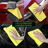 Microfibre Car Cloth (60x30 cm + 30x30 cm) ,Thick Plush Lint & Streak-Free Multipurpose Double-Sided Cloths Automotive Towels for Car Bike Cleaning Polishing Washing & Detailing (Pack of 2) - MILA STORE