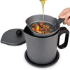 Oil Strainer Pot with Lid Cooking Oil Fat Separator for Filter 1.8L.. - MILA STORE