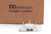 Pan Aromas White Tealight Candle (Unscented), 100 Pack - MILA STORE
